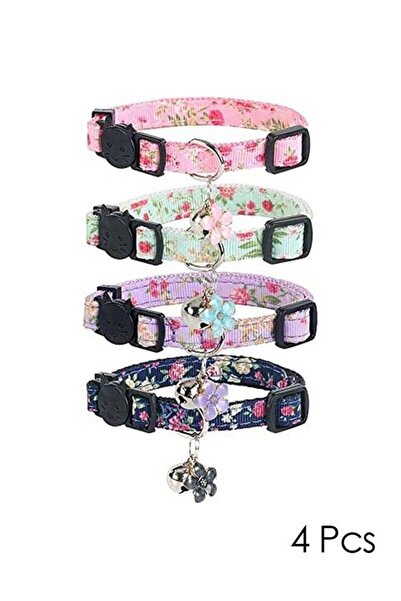 Bukela 4-Pack Breakaway Cat Collars – Adjustable, Bell Included
