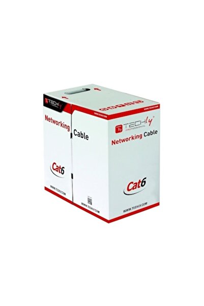 Techly Cablu U/UTP profesional, rigid, torsadat, neecranat, Cat.6, CCA, 305m,...