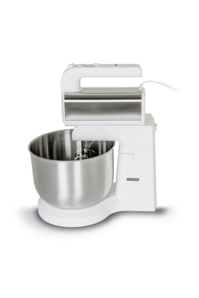 Unold Mixer de mână, 500 W, alb, 5 viteze, cu bol din oțel inoxidabil