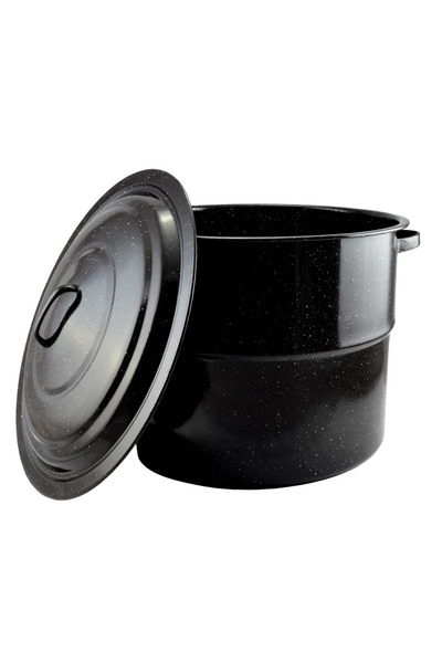 Perfect Home Enameled pot with lid, 45 cm, 31.5 liters, ideal for quick boiling