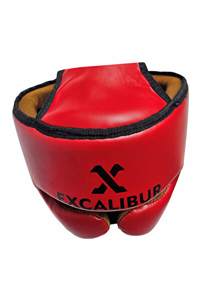 Excalibur Classic Boxing Training Helmet Red L