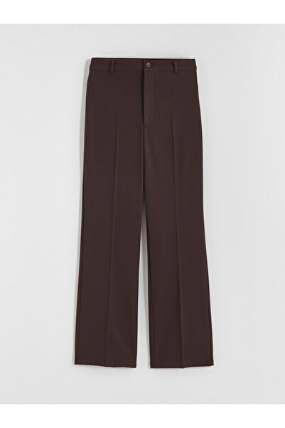 LC Waikiki Xside Brown Regular Fit Wide Leg Women's Trousers