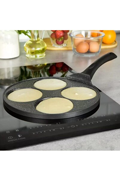 Kinghoff Egg and pancake pan, black, 26.5 cm,
