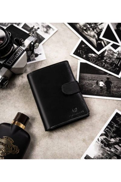 Other Gift set: elegant men's leather wallet and keychain - Peterson