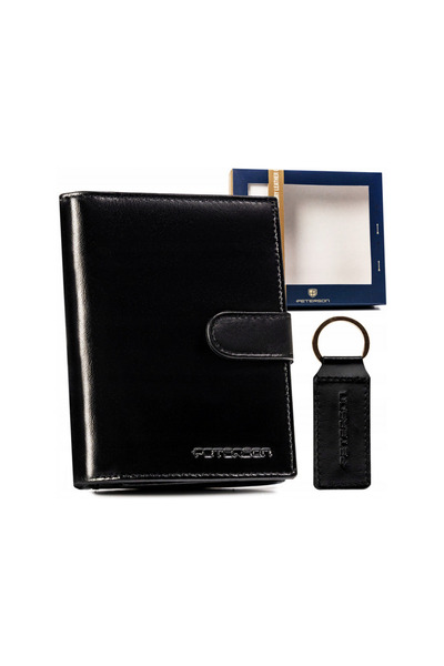 Other Gift set: elegant men's leather wallet and keychain - Peterson