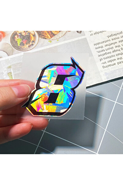 Choice3 ارتفاع 5 سم، HTN01-Number8، قطعة واحدة، ملصقات أرقام عربية للدراجات ا...