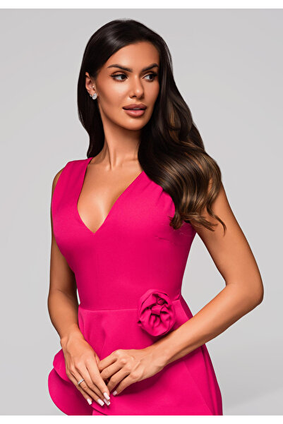 OMBRE Evening dress LA-OM-DLR212- fuchsia