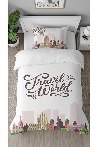 GREENDECOR مجموعة أغطية سرير أنيقة للأطفال من Holiday Travel Travel The World...