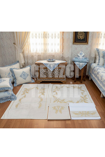Çt Çeyizci Tekstil Fransız Dantelli 4 Parça Seccade Takımı