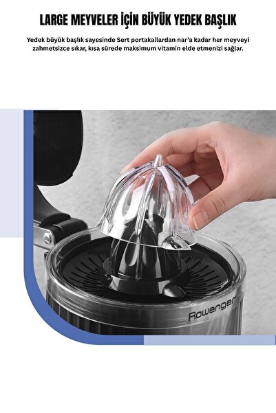 Rowenger D-8037F 600Watt Electric Citrus Juicer Fruit Juicer Orange Juicer