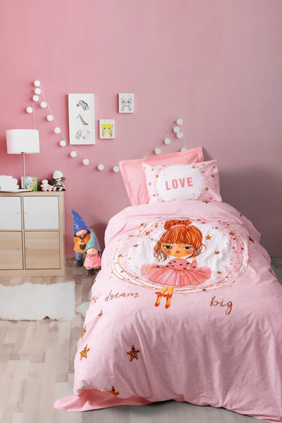 Cotton Box Junior Tek Kişilik Uyku Seti Jerry Pembe
