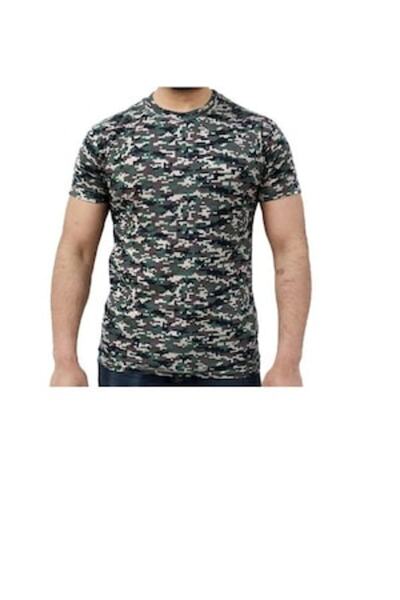 Game T-shirt digital woodland camouflage, size XL