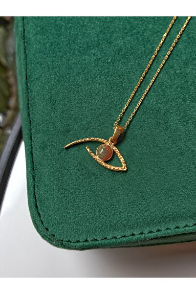 Miltonia Opal Taşlı Koruyucu Göz 925s Gümüş Kolye