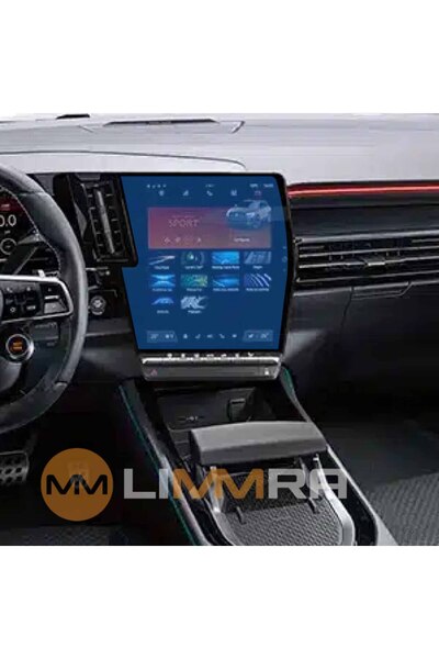 Limmra واقي شاشة نانو للوسائط المتعددة مقاس 12 بوصة لسيارة رينو أوسترال