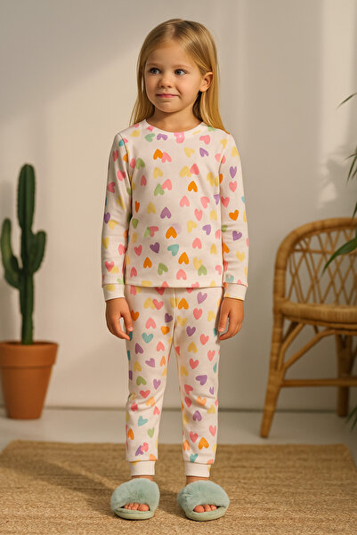 BONY SOCKS Set de pijamale cu inimă colorată pentru fetiță