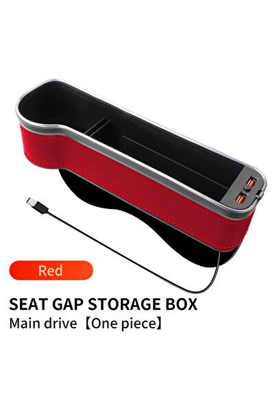 Choice3 قطعة واحدة حمراء اللون، حامل أكواب لملء الفراغ في مقعد السيارة الأيسر...