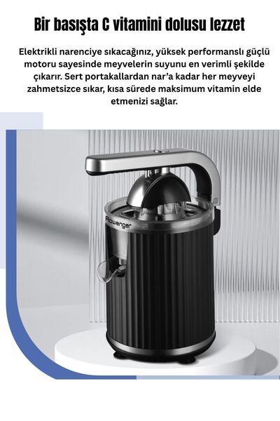 Rowenger D-8037F 600Watt Electric Citrus Juicer Fruit Juicer Orange Juicer