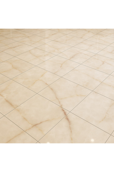 UKAB DEKOR 11 Pieces (1 m²) 30X30 cm Pvc Tile Self-Adhesive Ceramic Marble Look Decorative Panel