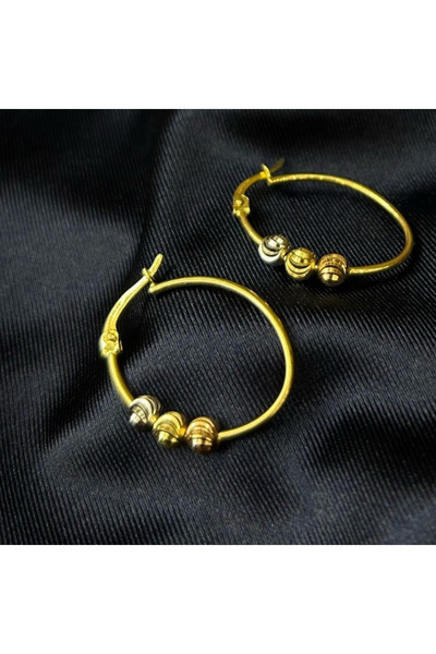 Arpaş 14 Ayar Dorika Daire Küpe