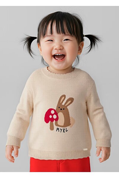MAYORAL Baby Girl Animal Patterned Jacquard Sweater