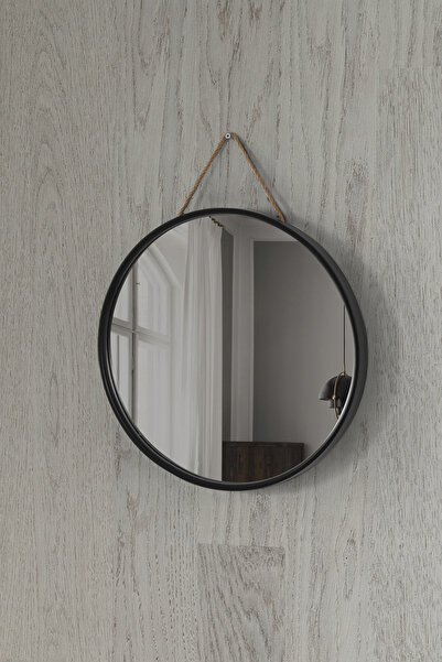 vovvahome Mirora Yuvarlak Dekoratif Duvar Aynası | Boyalı Ahşap Çerçeveli | 4...