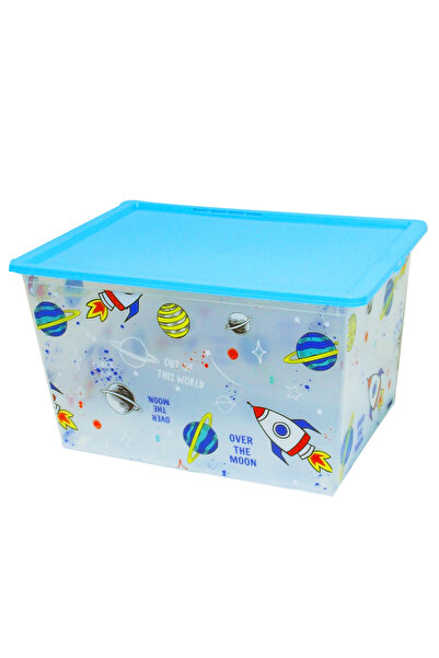 QUTU Oyuncak Saklama Kutusu 50 Litre Uzay Temalı