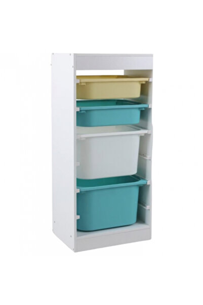 GINGER HOME Organizator din PAL pentru copii Toy Shelf pentru jucarii si acce...
