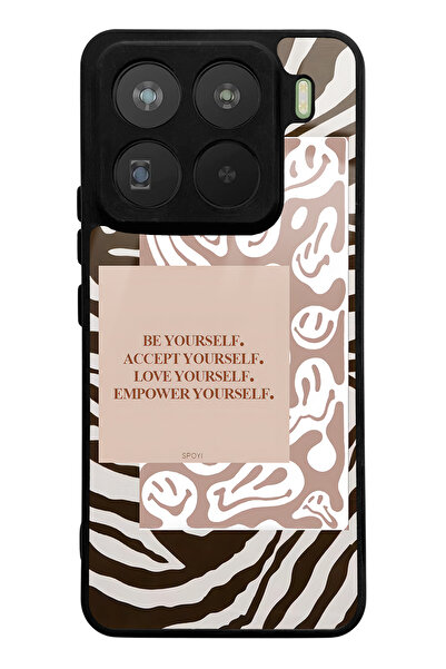 Spoyi Xiaomi Mi 15 Pro Emoji Zebra Designed Glossy Phone Case Compatible