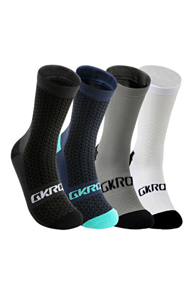 Choice 39-45 4 أزواج E 4 أزواج من جوارب ركوب الدراجات الجماعية جوارب دراجات ر...