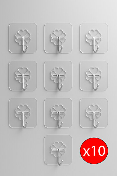 Emofom 10 штук клейких вішалок Міцні настінні вішалки