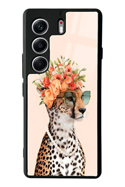 Spoyi Tecno Camon 40 Pro Influencer Leopard Cat Design Glossy Phone Case Compatible