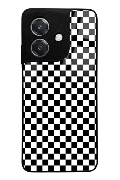 Spoyi Oppo A3 Checkered Design Glossy Phone Case Compatible