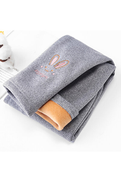 Choice 100 2-3T بنطلون ضيق رمادي فاتح للفتيات خريفي وشتوي سميك ودافئ بالإضافة...