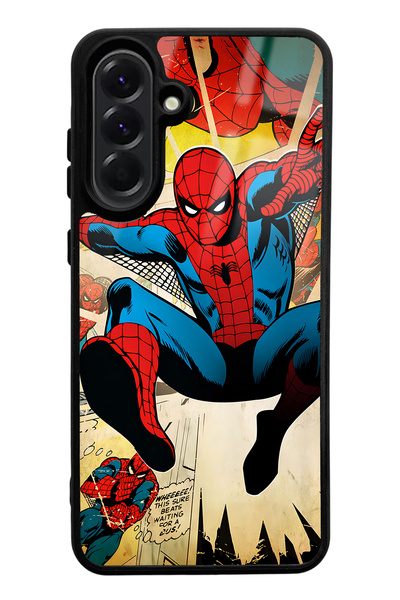 Spoyi A56 Compatible Spiderman Glossy Phone Case with Spider-Man Design