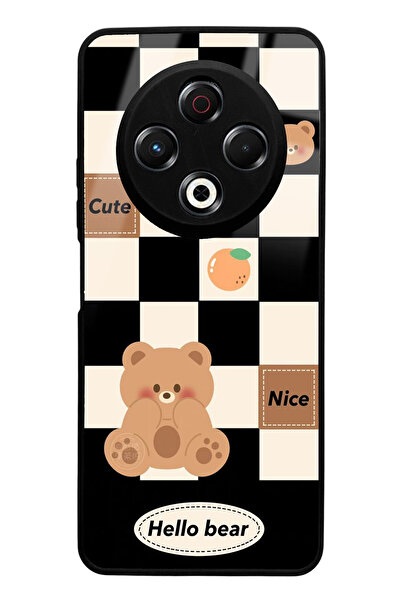 Spoyi Tecno Spark 30 Compatible Hello Bear Design Glossy Phone Case