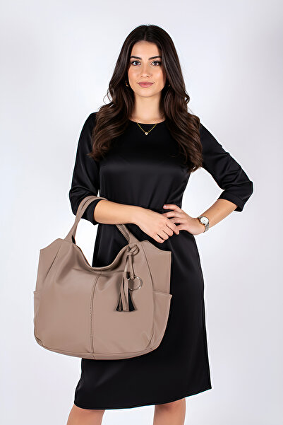 Bonica Bossa Astarlı Tek Bölmeli Püsküllü El Ve Omuz Çantası 111005