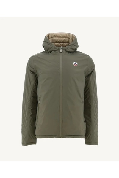 Jott Men's green and beige reversible jacket Bergen