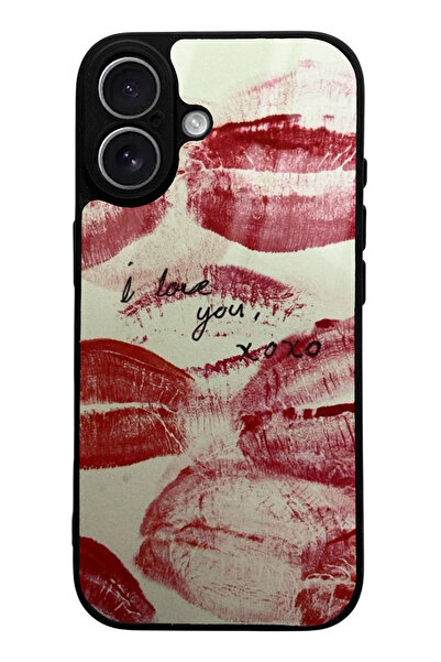 Spoyi iPhone 17 Compatible I Love You Design Glossy Phone Case