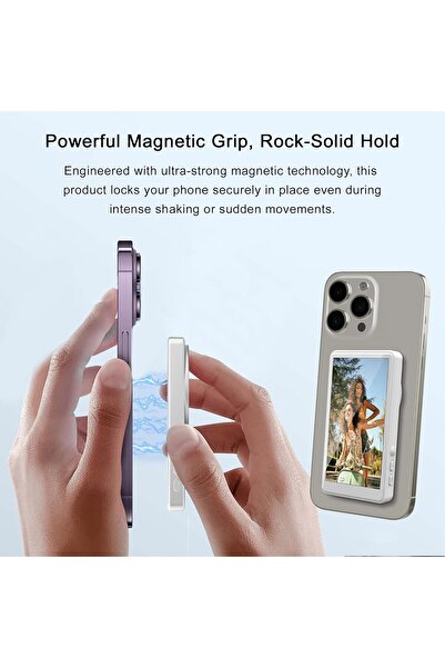 HYX Selfie Monitor Screen for iPhone/Android - Magnetic Vlog Monitor with 1800mAh Battery & Bluetooth Re