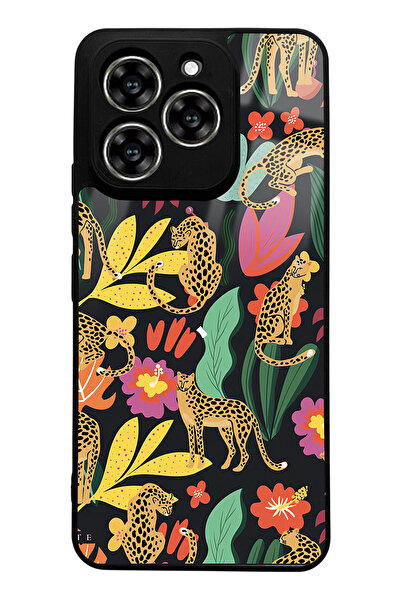 Spoyi Reeder S919 Compatible Glossy Phone Case with Floral Cats Design