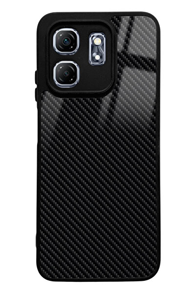 Spoyi Infinix Hot 50I Compatible Carbon Design Glossy Phone Case
