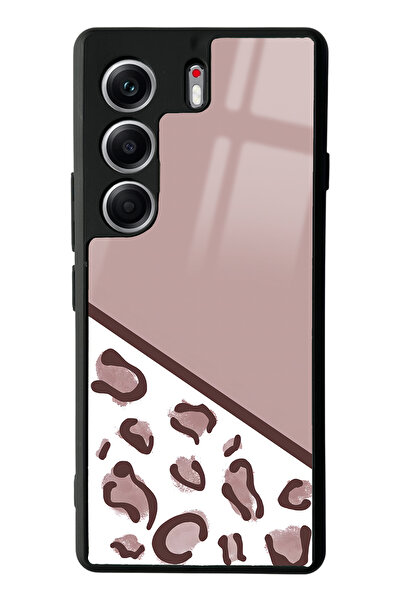 Spoyi Tecno Camon 40 Pro Coffee Leopard Design Glossy Phone Compatible Case