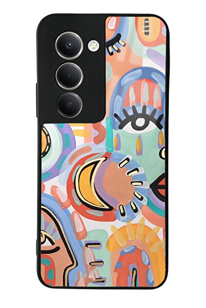 Spoyi Xiaomi Redmi 15 Compatible Watercolor Retro Eye Design Phone Case