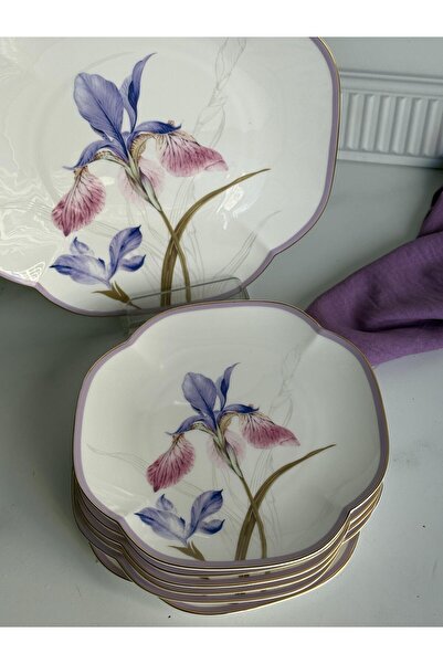 ROSSEV Iris Pasta Plate Set of 7