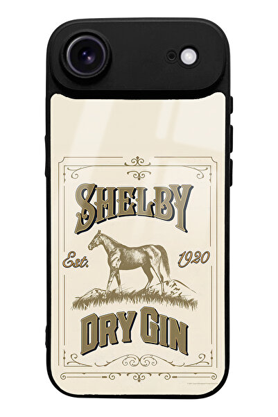 Spoyi iPhone 17 Air Compatible Peaky Blinders Shelby Dry Gin Design Glossy Phone Case