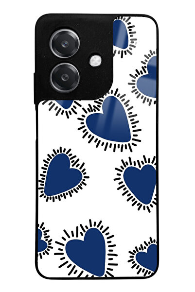 Spoyi Oppo A3 Blue Heart Design Glossy Phone Case