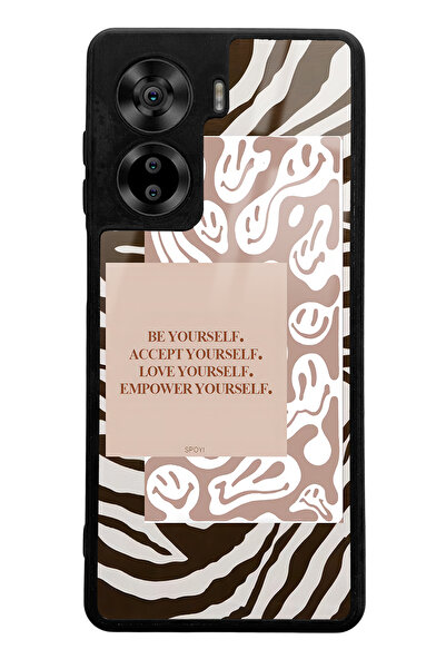 Spoyi Casper Via X40 Compatible Emoji Zebra Design Glossy Phone Case