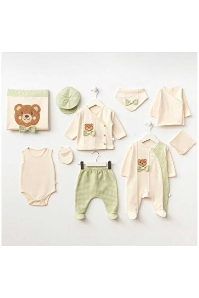 MOW Kids Minizeyn Baby Boy Bow Tie with Teddy Bear 10-Piece Set 100% Cotton H...