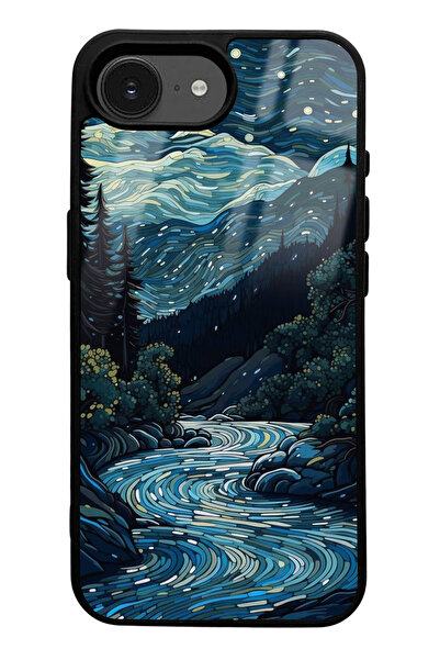 Spoyi iPhone 16E Compatible Night Design Glossy Phone Case