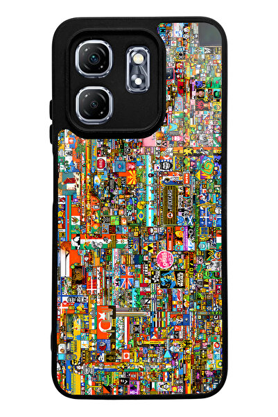 Spoyi Infinix Hot 50I Compatible R/Place Commemorative Design Glossy Phone Case